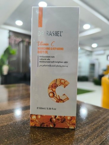 Dr. Rashel Vitamin C Brightening Body Oil – Even Skin Tone, Deep Hydration & Radiance Booster
